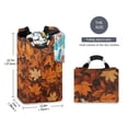 thumbnail image 2 of Yayeee Freestanding Laundry Hamper with Handle Collapsible Large Storage Basket for Clothes, Fall Pattern, 2 of 7