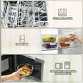 thumbnail image 4 of Paquete de 10 recipientes de vidrio para almacenamiento de alimentos con tapas, cajas herméticas para almuerzo, recipiente de vidrio para preparar comidas, microondas, horno, congelador, 4 of 4