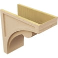 thumbnail image 5 of 10"W x 20"D x 20"H Classic Viola Rough Cedar Woodgrain TimberThane Corbel, Primed Tan, 5 of 6