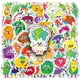 thumbnail image 1 of Paquete de 50 pegatinas con bonitos dibujos animados de verduras y frutas, 1 of 2