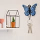thumbnail image 5 of Ganchos decorativos de pared con flores | Percheros de hierro para niños | Porta sombreros y llaveros para baño, dormitorio y cocina, 5 of 5