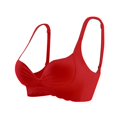 thumbnail image 7 of SAZBJOJN Women's Bras Seamless Full Coverage Bra Anti-Sagging Side Support Bras for Women Thin Lightly Push Up Bra No Underwire Comfort No Dig Strap Bra Size B Red, 7 of 7