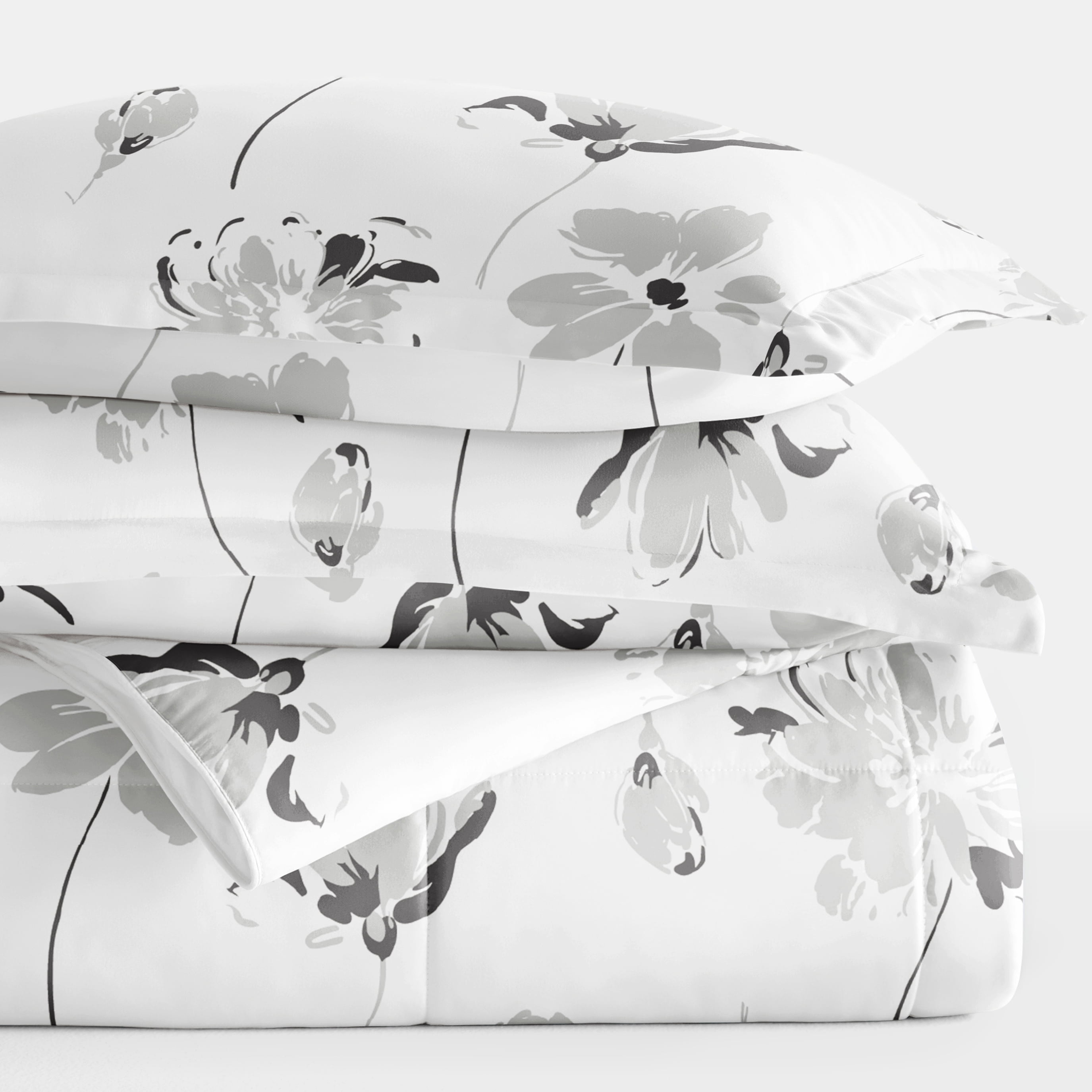 All Season Ultra Soft Comforter Set Down-Alternative Bedding in Magnolia Floral for King/Cal King by Comfort Canopy