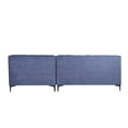 thumbnail image 4 of Sofá Esquinero Derecho Tapizado en Tela Azul Resistente a Uso Rudo. Estructura de Madera Sólida, 4 of 8