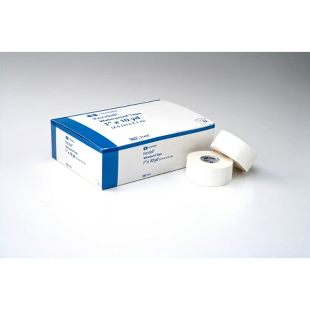Kendall Medical Tape Waterproof Cloth 1 Inch X 10 Yard, NonSterile, Box