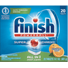 Finish All in 1 Powerball Orange, 20ct, Dishwasher Detergent Tablets
