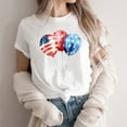thumbnail image 4 of Oplxuo American Flag Heart Shirts for Women 4th of July T-Shirt Graphic Patriot Tee USA Flag Shirt Tops, 4 of 4