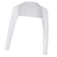 thumbnail image 1 of Ramadan Solid Open Cropped Stretchy Modal Full Arm Cover Shrug Hijab White Modal shawl White, 1 of 10