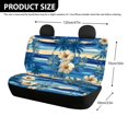 thumbnail image 4 of Uourmeti Car Back Seat Covers for Auto Interior Automotive, Tropical Hibiscus Palm 2 Pack Car Rear Seat Protectors Protects Against Pet Hair and Dirt Easy to Install, 4 of 7