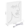 thumbnail image 4 of Half-Face 10.3" X 15" Contemporary Glam Acrylic Box USB Operated LED Neon Light, Pink, 4 of 7