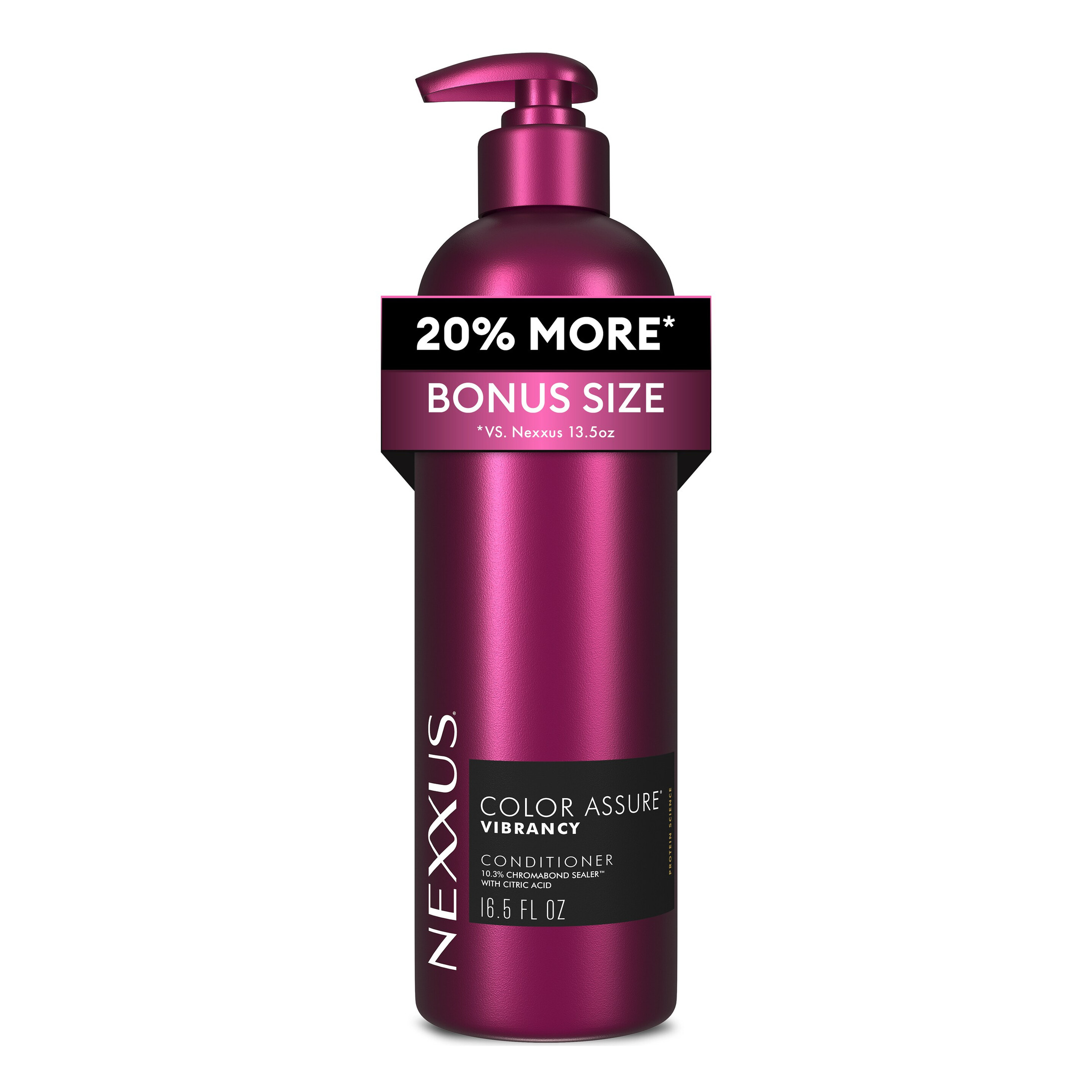Nexxus Color Assure Conditioner For Color Treated Hair For Vibrancy Powered By Chromabond Sealer With Citric Acid ,16.5 fl oz