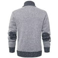 thumbnail image 2 of Vcansion Mens Cardigan Zip Up Stand Collar Knitted Sweater Light Grey M, 2 of 5