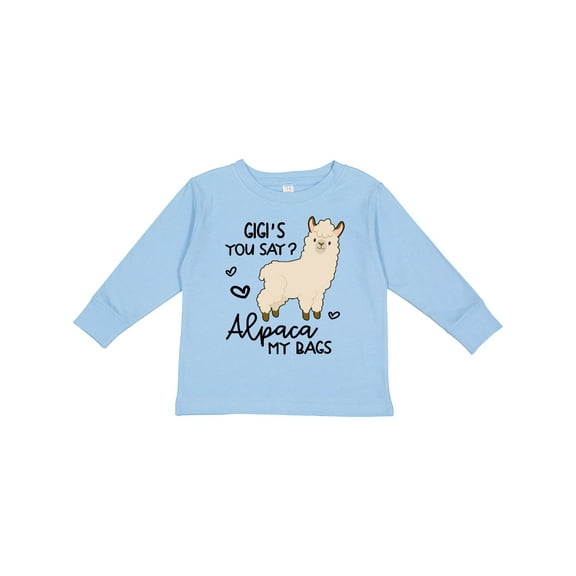 Inktastic Gigi's You Say Alpaca My Bags Boys or Girls Long Sleeve Toddler T-Shirt