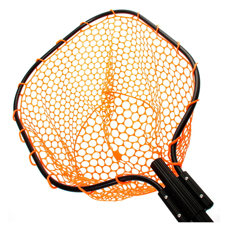 Ultralight Landing Netto 8MM Mesh Scoop Net Silicone/Rubber Coated Fishing  Net Foldable Fish Landing Net Fishing Accessories