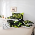 thumbnail image 4 of Erosebridal Gamer Bedding Full Size s, Neon Gamepad Bed in a Bag Full size, Gradient Abstract Decor, Reversible 7pcs, 4 of 6