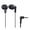 Matte Black, variant on Panasonic ErgoFit Wired In-Ear Earbud Headphones with Right-Angle 3.5-mm Connector, RP-HJE120, Silver
