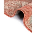 thumbnail image 2 of Unique Loom Outdoor Botanical Collection Area Rug - Fern (7' 10" Square Terracotta/Ivory), 2 of 11