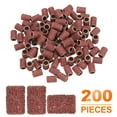 thumbnail image 3 of Uxcell 200pcs tambores de lijado de 1/4 de pulgada grano 80 papel de lija mini mangas de lijado para herramientas rotativas, 3 of 6