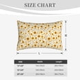 thumbnail image 4 of Uemuo Brown Leaf Sunflower Print Throw Pillow Case – Cozy & Soft Cushion Cover, Hypoallergenic Pillow Case for Sleeping, Perfect for Women with Envelope Closure-16"x24", 4 of 6