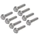 thumbnail image 5 of 20 piezas Pernos de tornillo M10x1.5 Perno de cabeza hexagonal con brida de acero inoxidable A2‑70 con junta DIN6921M10x50, 5 of 9