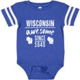 thumbnail image 3 of Inktastic Wisconsin Awesome Since 1848 Boys or Girls Baby Bodysuit, 3 of 5