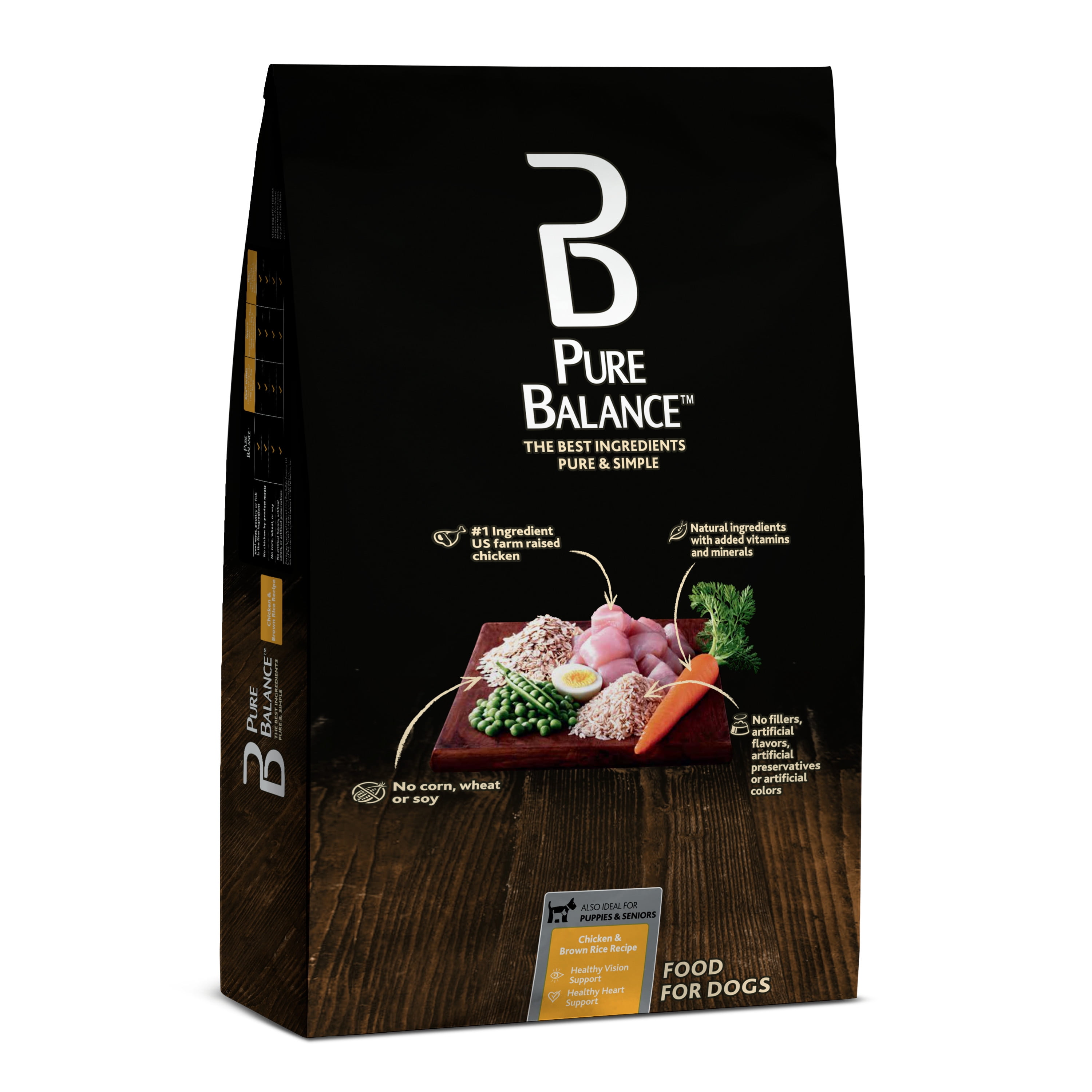 Pure Balance Chicken & Brown Rice Recipe, Dry Dog Food, 15 lb