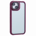 thumbnail image 3 of s9S For iPhone 15 Case Lens Frame Kickstand PC + TPU Clear Phone q0J Cover - Dark Blue, 3 of 5