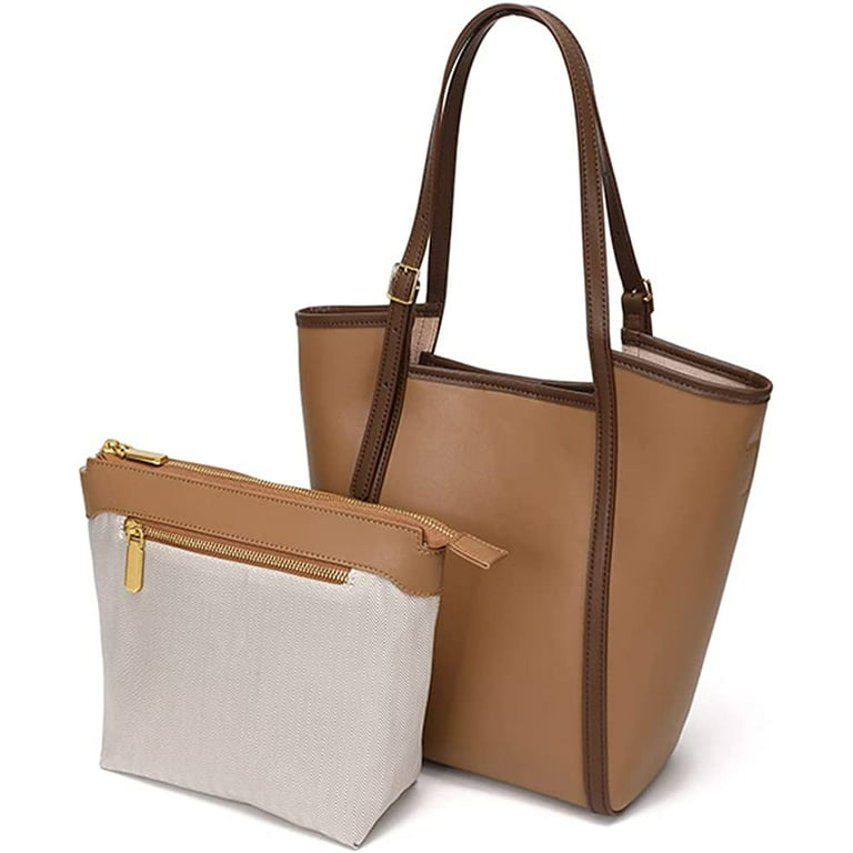 PIKADINGNIS Top Handle Tote Bag for Women Genuine Leather Handbag Large  Capacity Shoulder Bag Retro Crossbody Bag
