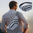 thumbnail image 4 of ShengapQ Adjustable Fanny Pack for Men & Women, Crossbody Waist Bag with 3 Zipper Pockets, Water-Resistant, Multi-Functional Belt Bag for Travel, Running, Cycling, Hiking & Outdoor Activities, 4 of 6