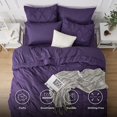 thumbnail image 3 of Juego de edredón Bedsure Purple Queen con sábanas, 7 piezas, 3 of 8