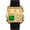 Gold Black-light, variant on SKMEI Men's Digital Sports Watch, LED Square Large Face Analog Quartz Wrist Watch with Multi-Time Zone Waterproof Stopwatch