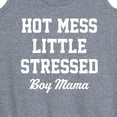thumbnail image 3 of Instant Message - Hot Mess Boy Mama - Women's Racerback Tank Top, 3 of 6