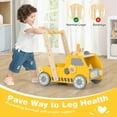 thumbnail image 4 of Costway 2-In-1 Montessori Wooden Baby Walker with Learning Activities Adjustable Speed, 4 of 10