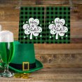 thumbnail image 7 of St. Patrick's Day Kitchen Towel Luck Shamrock Truck Tea Towel Green Buffalo Plaids Hand Drying Towel for Cooking Baking Cleaning Wipes, 17.7 x 26 Inch, 7 of 7