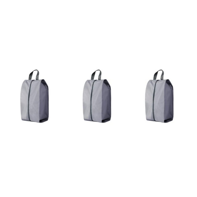 relayinert Easy To Shoe Bag For Travel Simplify Packing Convenient Shoe Pouches Lightweight And Portable grey XL 3Set