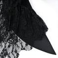 thumbnail image 4 of FYEGRE Gothic Carnival Jacket Dress for Women Elegant Lace Tuxedo Attire Black M, 4 of 7