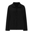 thumbnail image 5 of DPTALR Men's Solid Color Fleece Zip Jacket,Outdoor Casual Coat with Pockets,Black,Big and Tall Men L, 5 of 9