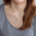 thumbnail image 2 of Collar de lazo de plata esterlina Timcorr con colgante de lazo delicado plata 925 ajustable, 2 of 5