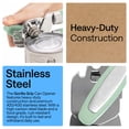thumbnail image 5 of (2 pack) GORILLA GRIP Stainless Steel Manual Can Opener, Soft Touch Handle, Built-In Bottle Opener, Mint, 5 of 11