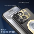 thumbnail image 5 of ELEHOLD for iPhone 16 Pro Magnetic Case,Thin Fit Translucent Matte Back Slim Compatible with Mag Safe Accessory Build-in Invisible Stand Shockproof Heat Dissipation Phone Cover,Gold, 5 of 10