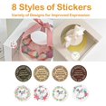 thumbnail image 5 of 5 Pack Cake Boxes with Handle, 8 x 8 x 6 Inch Bakery Boxes with Clear Window, Boards, Stickers, Cake Container for Donut, Pie, Cookies, Wedding, Birthday Party, 5 of 9