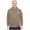 Cafe Latte, variant on Men's Suede Hoodie long Sleeve Suede Pullover #3727