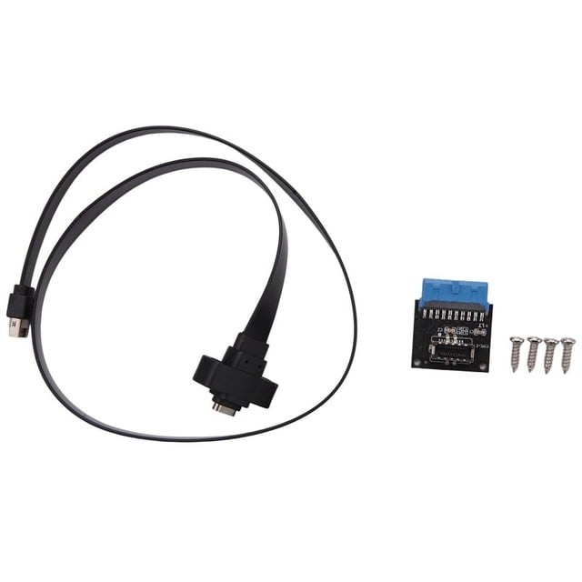 Cable de extensión de panel frontal USB 3.1 tipo C de 50 cm, cable USB 3.1 tipo E a USB 3.1 tipo C, cable Gen 2 de 10 Gbps