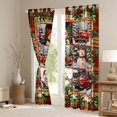 thumbnail image 3 of Manfei Kids Merry Xmas Gifts Curtains Pack of 2 (42x84 Each), Snowman Farm Truck Curtains Blackout, Christmas Red Green Bedroom Curtains, Luxury Room Decor, 3 of 6
