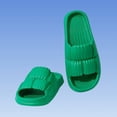thumbnail image 4 of Ytobaz Slide Sandals for women Puffy Double Strap EVA Slides Open Toe Cushion Shower Shoes Indoor Outdoor Bathroom Poolside Home Travel Footwear, 4 of 5