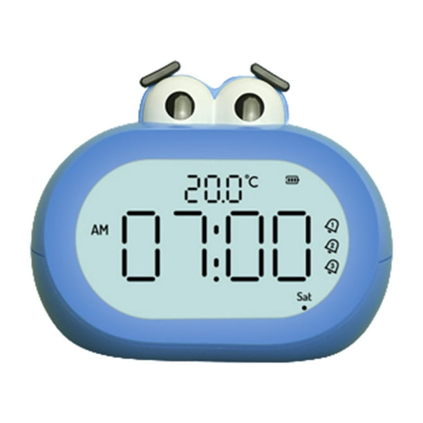 Cartoon Alarm Clock with Backlit Digital Table Clock with Temperature Display Cartoon Alarm Clock with Backlit Digital Table Clock with Temperature Display