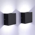 thumbnail image 5 of Lámpara de pared LED de 2 piezas para interior, lámpara de pared interior de 6 W, lámparas de pared de aluminio modernas, lámpara de pared para sala de estar, dormitorio, baño, cocina, comedor, 5 of 5