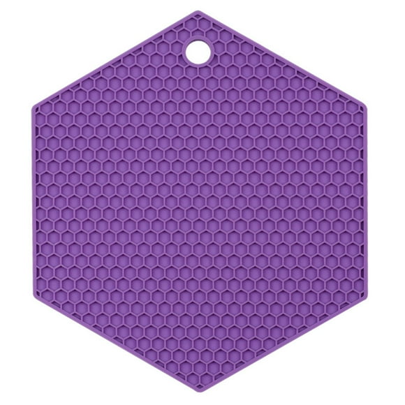 Multipurpose Silicone Pot Holders, Ongmies Trivet Mat Multipurpose Silicone Pot Holders Hot Pads Silicone Heat Cup Insulation Mat Insulation Pad Potholders Multi Colored., Purple