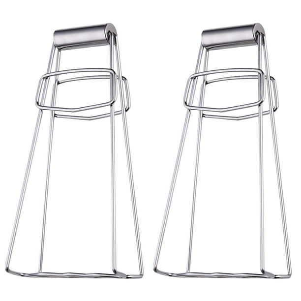 Pinzas para platos de acero inoxidable, elevador de platos antiescaldaduras, pinzas para ollas y cuencos resistentes al calor para el hogar y la cocina.
