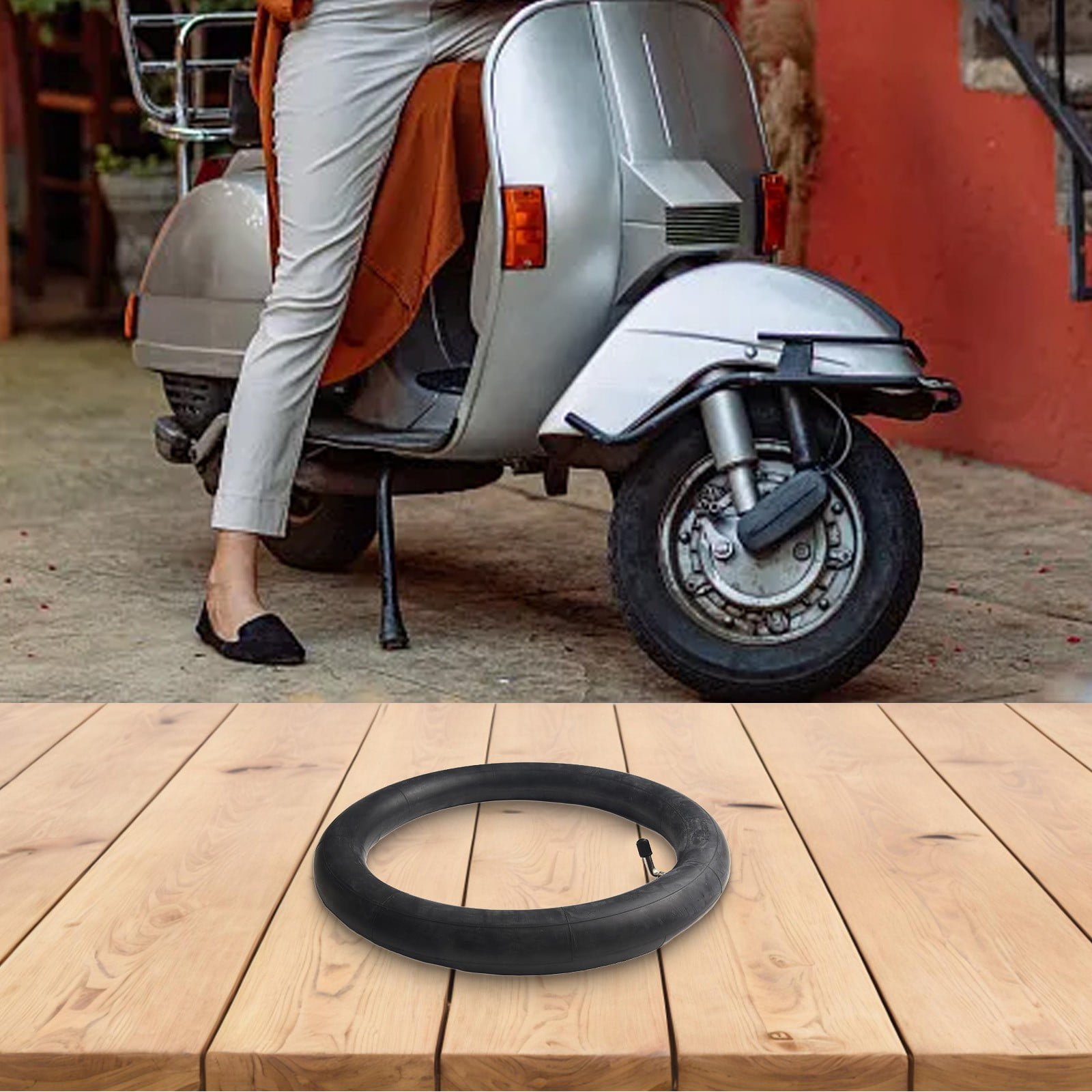 Chambre à Air Caoutchouc 14x2.125 Pour Scooter électrique – Valve Allongée, Absorption Des Chocs
